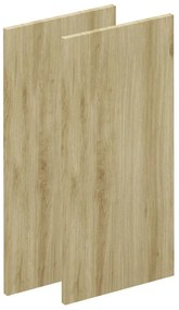 Anta per pensile basso, angolare interno DELINIA ID Roma 2 L 36.7 x  H 76.8 cm rovere opaco, effetto legno