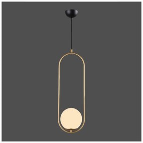 Lampada a sospensione color oro, altezza 146 cm Arch - Squid Lighting