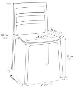 DOGE - sedia di design moderno polipropilene