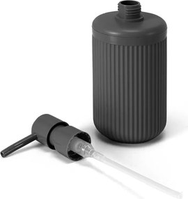 Dispenser sapone grigio in plastica rigida cannettata Arizona