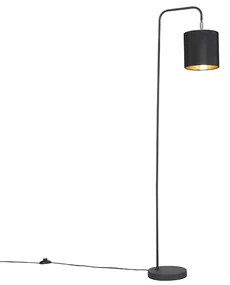 Lampada da terra moderna nera - Lofty