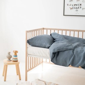 Biancheria da letto per bambini per letto singolo 140x200 cm Blue Fog - Linen Tales