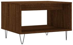 Tavolino da Salotto Rovere Marrone 60x50x40cm Legno Multistrato