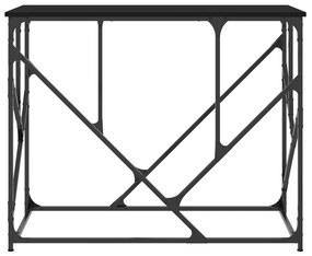 Tavolino consolle nero 100x40x80 cm in legno multistrato