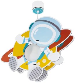 Dalber 41347 - Lampadario per bambini ASTRONAUT 1xE27/15W/230V