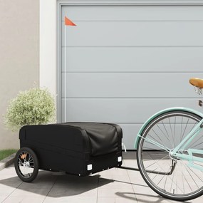 Rimorchio Da Bici Nero 45 Kg İn Ferro /