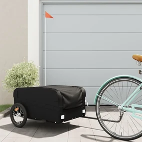 Rimorchio Da Bici Nero 45 Kg İn Ferro /