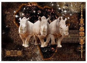 Fotomurale adesivo  Golden Rhino  Larghezza x Altezza Home decor 245x175