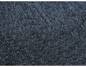 Divano angolare blu scuro allungabile e con contenitore (penisola a destra/chaise lounge) con rivestimento in ciniglia Everest – Bobochic Paris