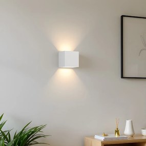 Applique da Parete a forma di Cubo in Gesso Pitturabile G9