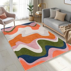 Tappeto arancione lavabile 120x180 cm Squiggly Orange – Mila Home
