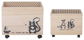 Scatole portaoggetti in legno per bambini in set di 2 pezzi Nonni - Bloomingville Mini