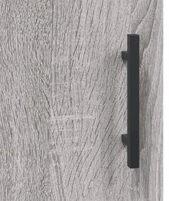 Credenza Grigio Sonoma 34,5x34x180 cm in Legno Multistrato