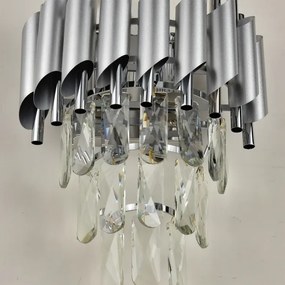 Brilagi - Lampada da parete ECLIPSE 2xE14/10W/230V argento