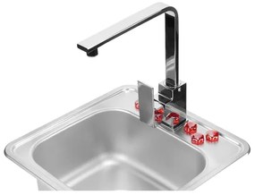 Deante ZEU_010A - Lavello della cucina TECHNO 40x50 cm raso