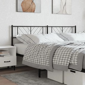 Testiera İn Metallo Nero 193 Cm /