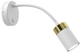 Lampada flessibile JOKER 1xGU10/8W/230V bianco/oro