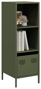 Credenza Verde Oliva 35x39x103,5 Cm İn Acciaio /