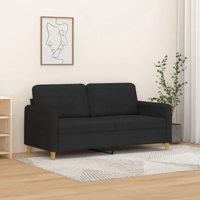 Divano A 2 Posti Nero 120 Cm İn Tessuto /