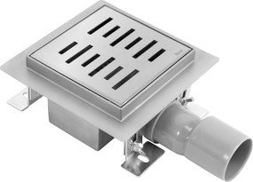 Scarico lineare REA LINE Nickel Brush 12x12