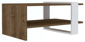 Tavolino GAYE 35x80 cm marrone/bianco