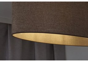 Duolla - Lampadario a plafone OVAL 1xE27/15W/230V marrone