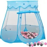 Tenda da Gioco per Bambini Blu con 250 Palline 102x102x82 cm cod mxl 72291