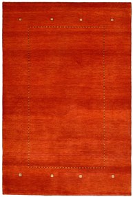 Loribaft Tappeto 200 x 140 Rosso (Indian) Annodato A Mano