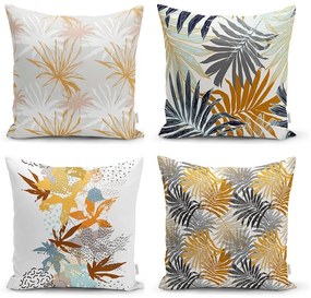 Set di 4 federe decorative Foglie d'autunno, 45 x 45 cm - Minimalist Cushion Covers