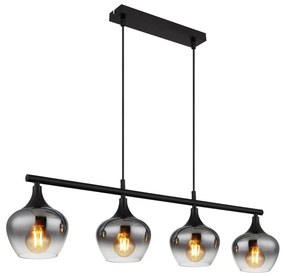 Globo 15548-4H1 - Lampadario a sospensione con filo MAXY 4xE27/40W/230V nero