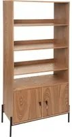 Libreria con 2 ante 80x184x40 cm