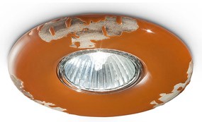 Spot Vintage Ceramica Arancio 1 Luce Gu10 11Cm