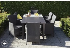 Sedia da giardino in plastica grigio scuro Lowa - Keter