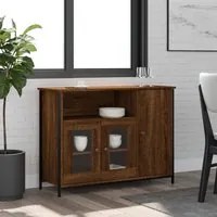 Credenza Rovere Marrone 100x35x75 cm in Legno Multistratocod mxl 131324