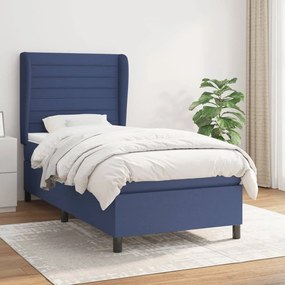 Giroletto A Molle Con Materasso Blu 80x200 Cm İntessuto /