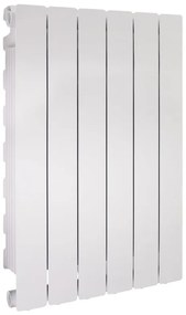 Radiatore acqua calda PRODIGE MODERN in alluminio, 6 elementi, interasse 700 mm, neutral white