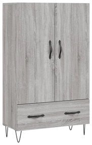 Credenza grigio sonoma 69,5x31x115 cm in legno multistrato