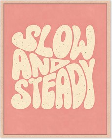 Stampa digitale incorniciata fatta a mano Slow & Steady