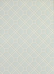 GP & J Baker Carta da parati Langdale Trellis - Soft Aqua