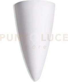 Applique a parete olympia bianca 1 luce attacco gu10 12x9x24cm in g...