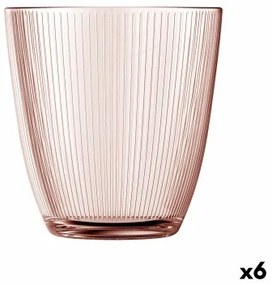Bicchiere Luminarc Concepto Stripy Rosa Vetro (310 ml) (6 Unità)