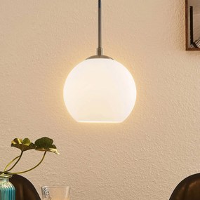 Lampada a sospensione Jurian Lindby, dimmerabile, Bianco / Opale, Soggiorno / Sala da pranzo, Metallo, Moderno, Lampada a sospensione