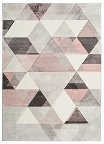 Tappeto grigio e rosa , 140 x 200 cm Pinky Dugaro - Universal