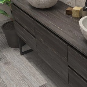 Mobile bagno a terra 180 cm con 5 cassetti SP-180P5 - KAMALU