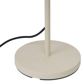 Lampada da terra per esterni beige con paralume bianco IP65 - Virginia