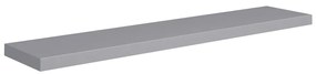 Scaffale a parete grigio 120x23,5x3,8 cm in mdf