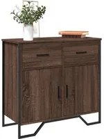 Credenza Rovere Marrone 79,5x35,5x74,5 cm in Legno Multistrato 848548