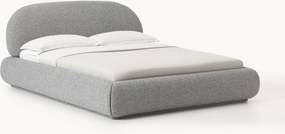 Letto imbottito in bouclé Alba