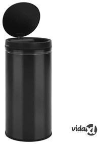 vidaXL Pattumiera Automatica con Sensore 70 L Acciaio al Carbonio Nero