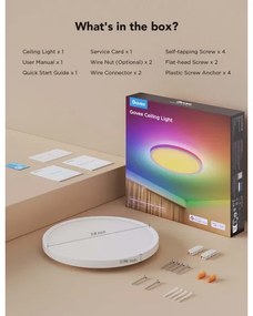 Govee - LED RGBICWW dimmerabile plafoniera LED/29W/230V Ø 30cm finitura opaca Wi-Fi